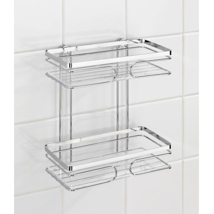 WENKO 20410100-PREMIUM polica od nehrđajućeg čelika 24x27 cm inox/srebrna