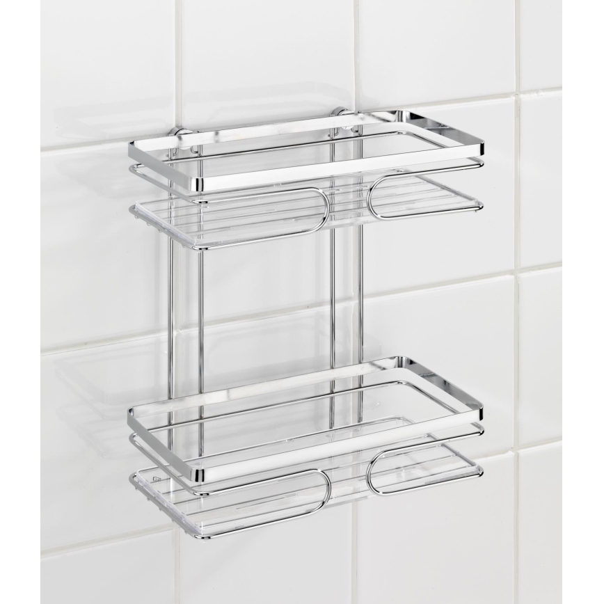 WENKO 20410100-PREMIUM polica od nehrđajućeg čelika 24x27 cm inox/srebrna