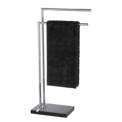 WENKO 20461100 - Stalak za ručnike NOBLE 45,5x82 cm krom/crna