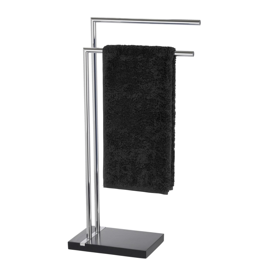 WENKO 20461100 - Stalak za ručnike NOBLE 45,5x82 cm krom/crna