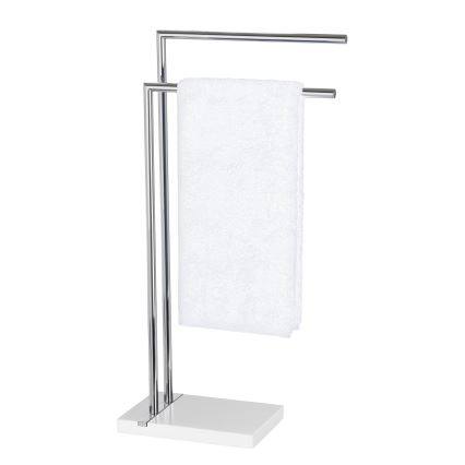 WENKO 20487100 - Stalak za ručnike NOBLE 45,5x82 cm sjajni krom/bijela