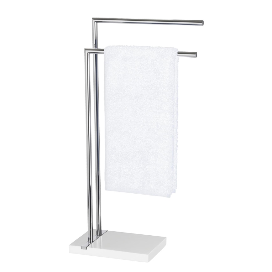 WENKO 20487100 - Stalak za ručnike NOBLE 45,5x82 cm sjajni krom/bijela