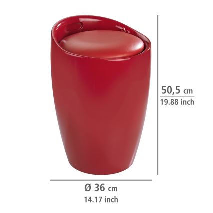 WENKO 20624100 - Stolica CANDY 36x50,5 cm crvena/crna