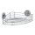 WENKO 20887100-Polica VACUUM-LOC okrugla čelična 31x22,5 cm sjajni krom