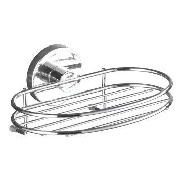 WENKO 20890100-Držač sapuna VACUUM-LOC MILAZZO 16,5x12 cm sjajni krom