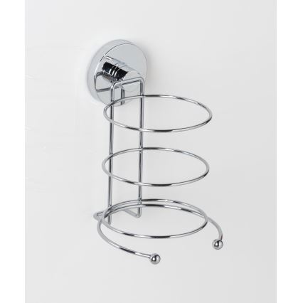 WENKO 20896100-Držač sušila za kosu VACUUM-LOC MILAZZO 12x17 cm sjajni krom