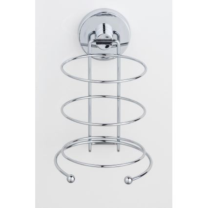 WENKO 20896100-Držač sušila za kosu VACUUM-LOC MILAZZO 12x17 cm sjajni krom