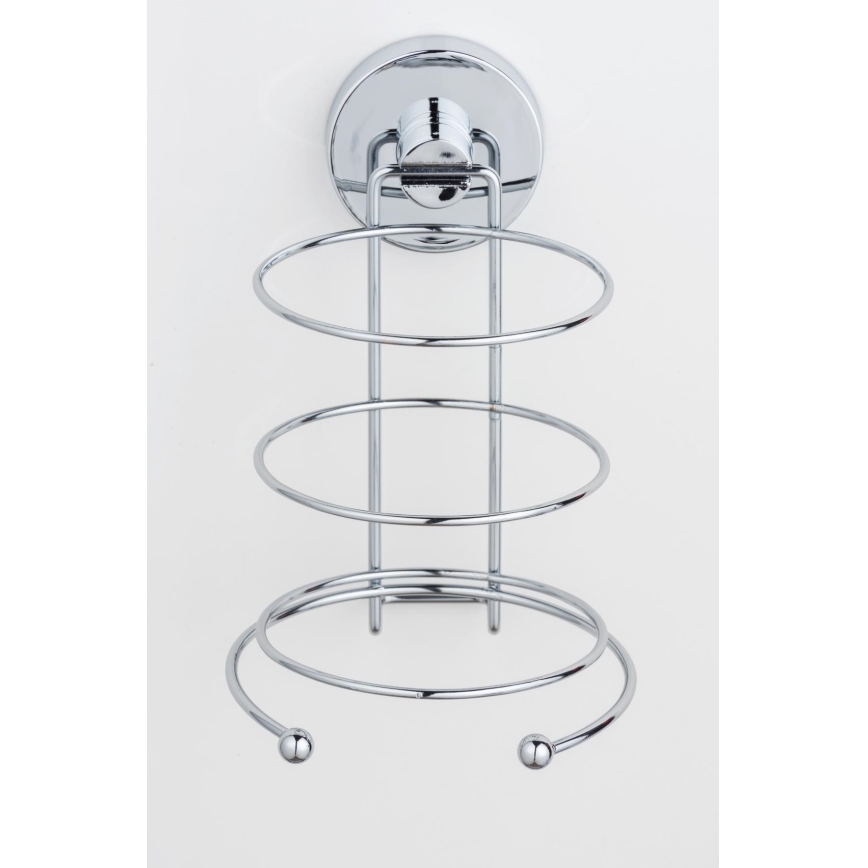 WENKO 20896100-Držač sušila za kosu VACUUM-LOC MILAZZO 12x17 cm sjajni krom