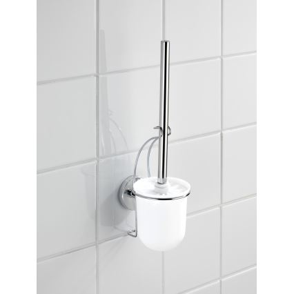 WENKO 20898100-WC četka VACUUM-LOC MILAZZO 10x34 cm nehrđajući čelik/sjajni krom/bijela