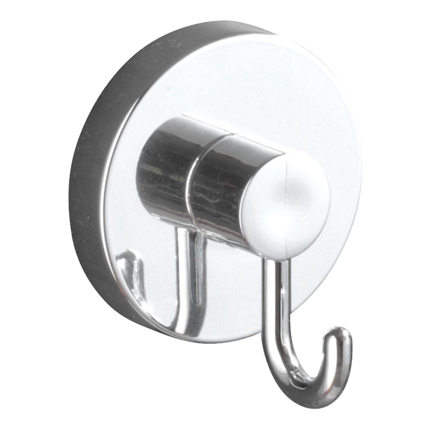 WENKO 20900100-Kuka VACUUM-LOC okrugla čelična 6x6,7 cm sjajni krom