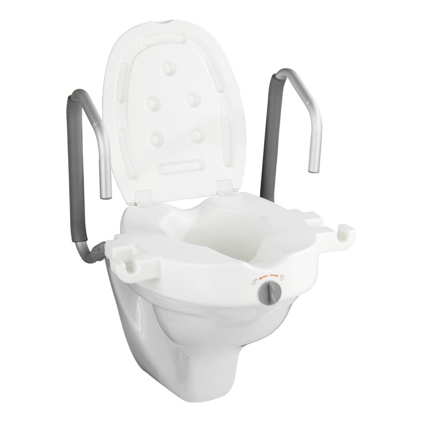 WENKO 20924100-WC sjedalo SECURA 55x47,5 cm bijelo/srebrno