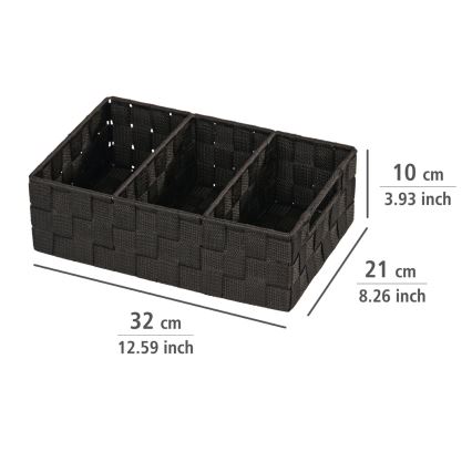 WENKO 20978100 - Organizator ADRIA 32x21 cm crne boje