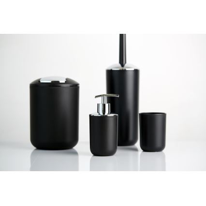 WENKO 21211100 - Kanta za smeće BRASIL 14x21 cm crna/sjajni krom