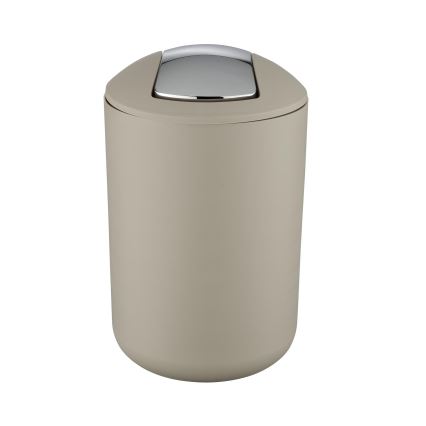 WENKO 21222100 - Koš BRASIL 19,5x31 cm bež/sjajni krom