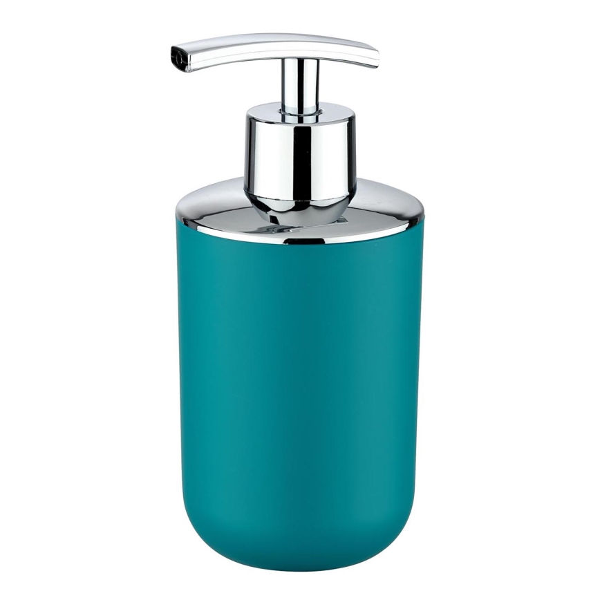 WENKO 21224100 - Dozator tekućeg sapuna BRASIL 7,3x16,5 cm tirkizna/sjajni krom