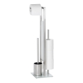 WENKO 21564100 - WC četka RIVALTA 18x70 cm nehrđajući čelik/srebrna/bijela/crna