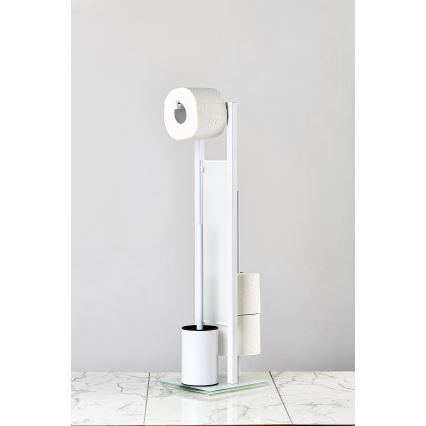 WENKO 21565100 - WC četka RIVALTA 18x70 cm bijela/crna