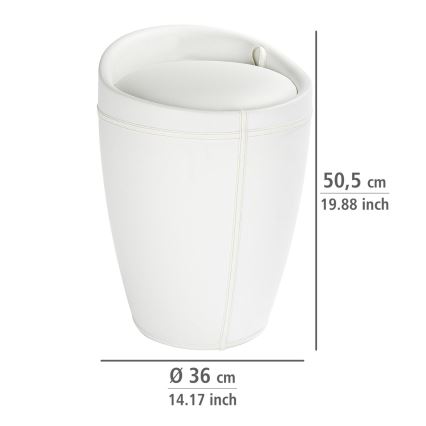 WENKO 21773100 - Stolica CANDY 36x50,5 cm bijela/crna