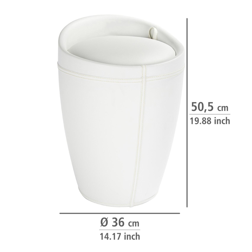 WENKO 21773100 - Stolica CANDY 36x50,5 cm bijela/crna