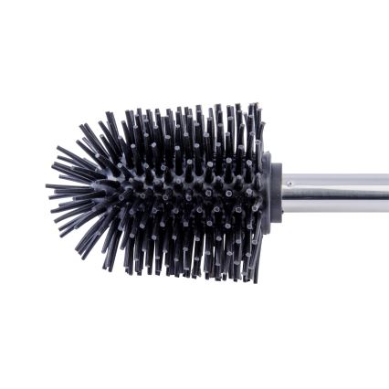 WENKO 21799100 - Četka za WC 7,5x35 cm nehrđajući čelik/srebrna/crna