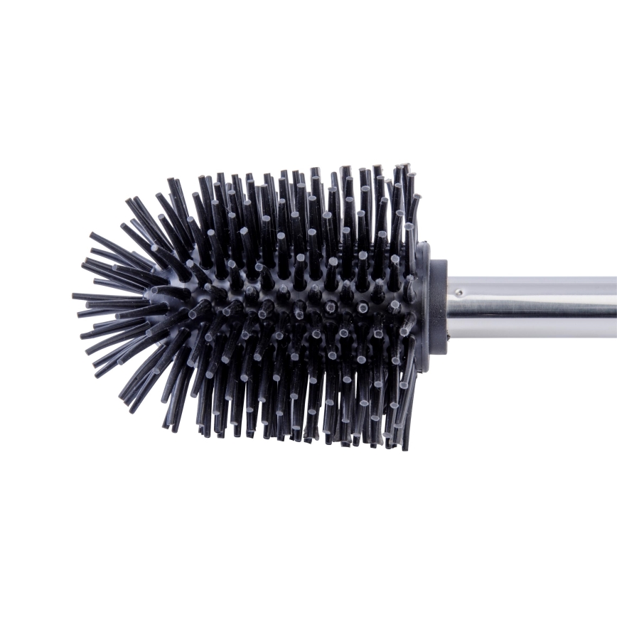 WENKO 21799100 - Četka za WC 7,5x35 cm nehrđajući čelik/srebrna/crna