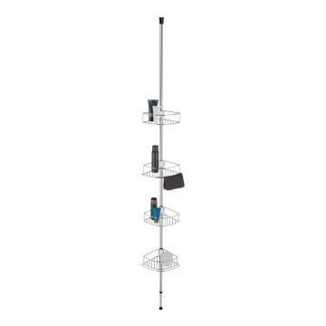 WENKO 21803100-Ugaona polica DOLCEDO 31x275 cm nehrđajući čelik/sjajni krom