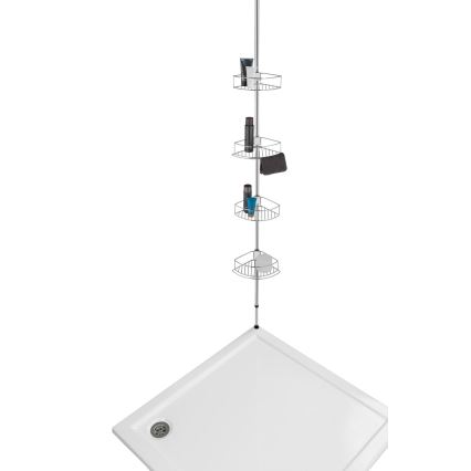 WENKO 21803100-Ugaona polica DOLCEDO 31x275 cm nehrđajući čelik/sjajni krom