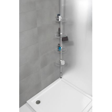WENKO 21803100-Ugaona polica DOLCEDO 31x275 cm nehrđajući čelik/sjajni krom