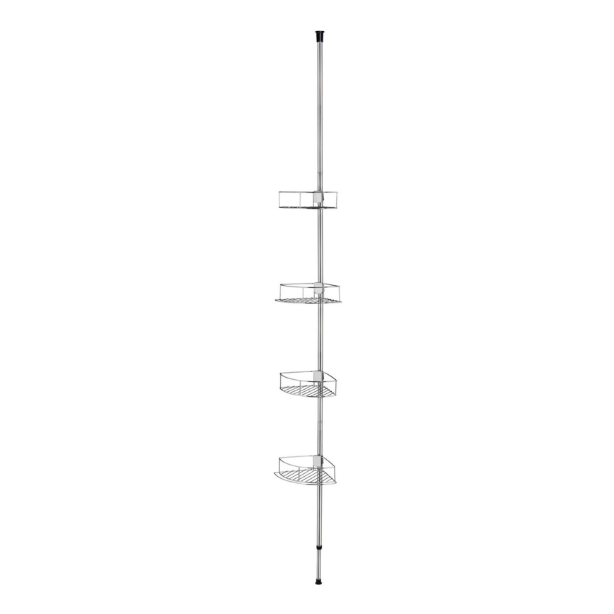 WENKO 21803100-Ugaona polica DOLCEDO 31x275 cm nehrđajući čelik/sjajni krom