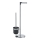 WENKO 21836800 - WC četka PARUS 25,5x57 cm nehrđajući čelik/srebrna/crna