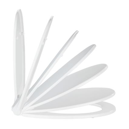 WENKO 21901100-WC daska za WC KOS 44x37 cm bijela/srebrna