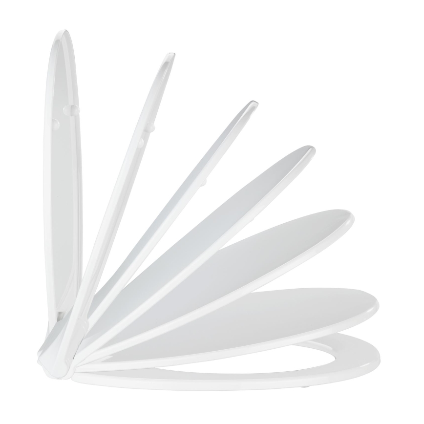 WENKO 21901100-WC daska za WC KOS 44x37 cm bijela/srebrna