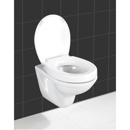 WENKO 21905100-WC sjedalo SECURA 37x44 cm bijela/siva