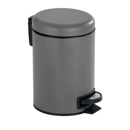 WENKO 22148100 - Koš LEMAN 17x25 cm siva/crna