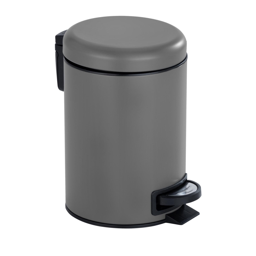 WENKO 22148100 - Koš LEMAN 17x25 cm siva/crna