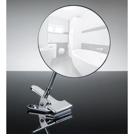 WENKO 22195100 - Kozmetičko zrcalo CLIP 15x27 cm sjajni krom