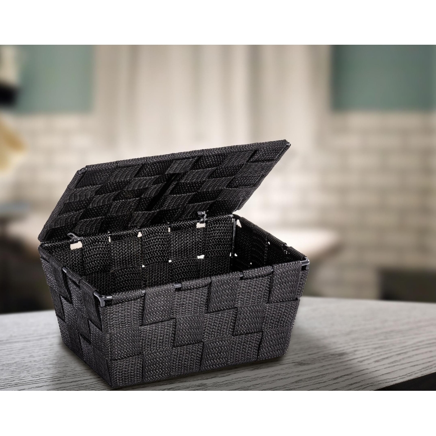 WENKO 22197100 - Koš ADRIA 19x14 cm crni
