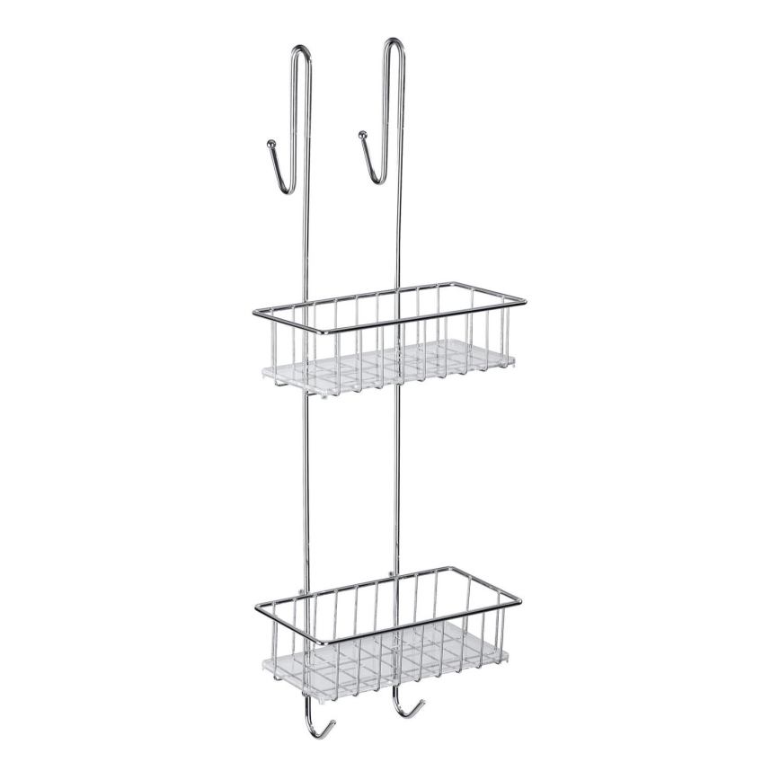 WENKO 22213100 - Stalak ALDO 24,5x70 cm nehrđajući čelik/srebrna