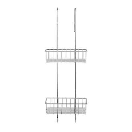 WENKO 22213100 - Stalak ALDO 24,5x70 cm nehrđajući čelik/srebrna