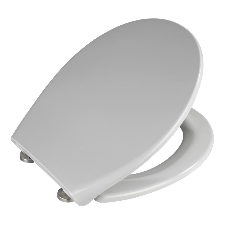 WENKO 22402100-WC sjedalo za WC SAMOS 44,5x37,5 cm siva/srebrna