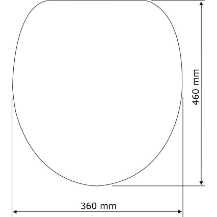 WENKO 22415100-Toaletno sjedalo HABOS 46x36 cm bijela/srebrna