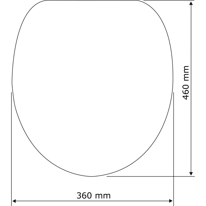 WENKO 22415100-Toaletno sjedalo HABOS 46x36 cm bijela/srebrna