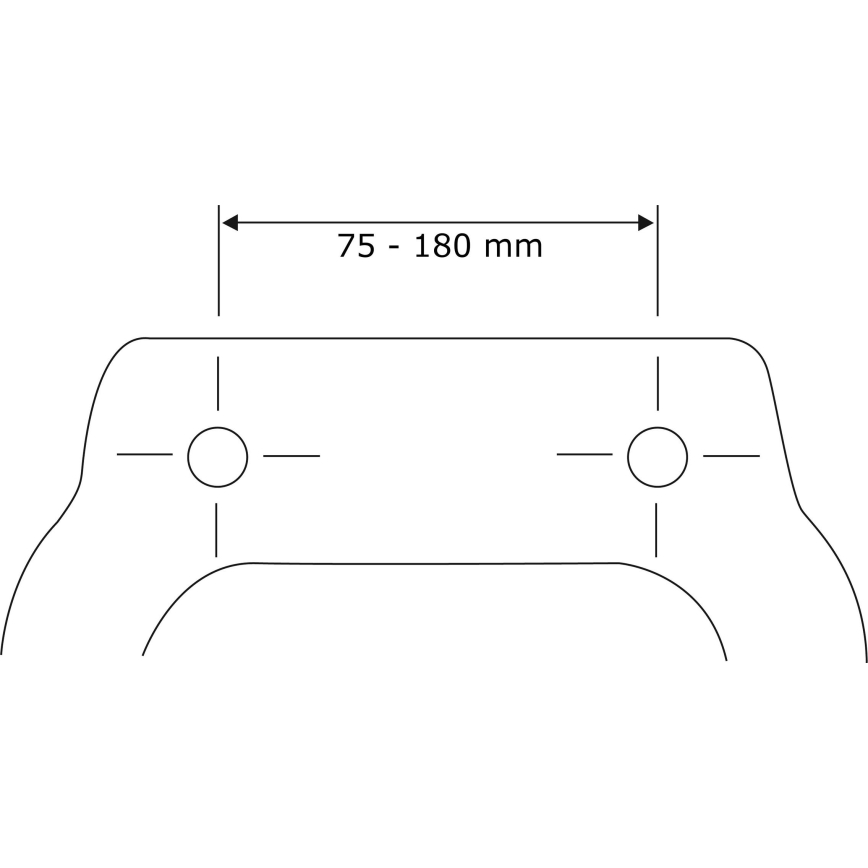 WENKO 22415100-Toaletno sjedalo HABOS 46x36 cm bijela/srebrna