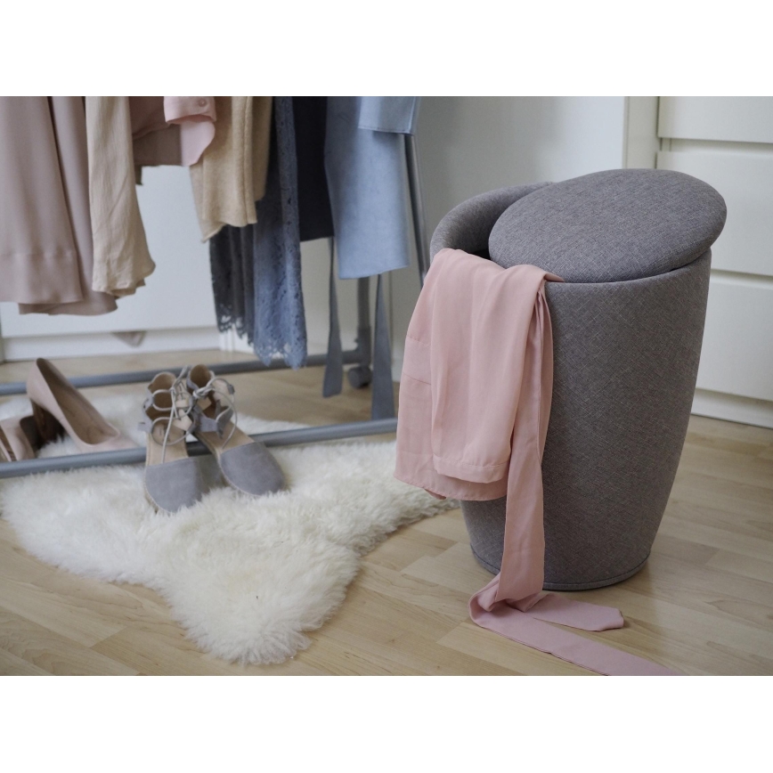 WENKO 22448100 - Stolica CANDY 36x50,5 cm siva/crna