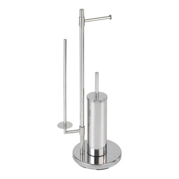 WENKO 22512100 - WC četka UNIVERSALO NEO 30x73 cm, nehrđajući čelik/srebrna