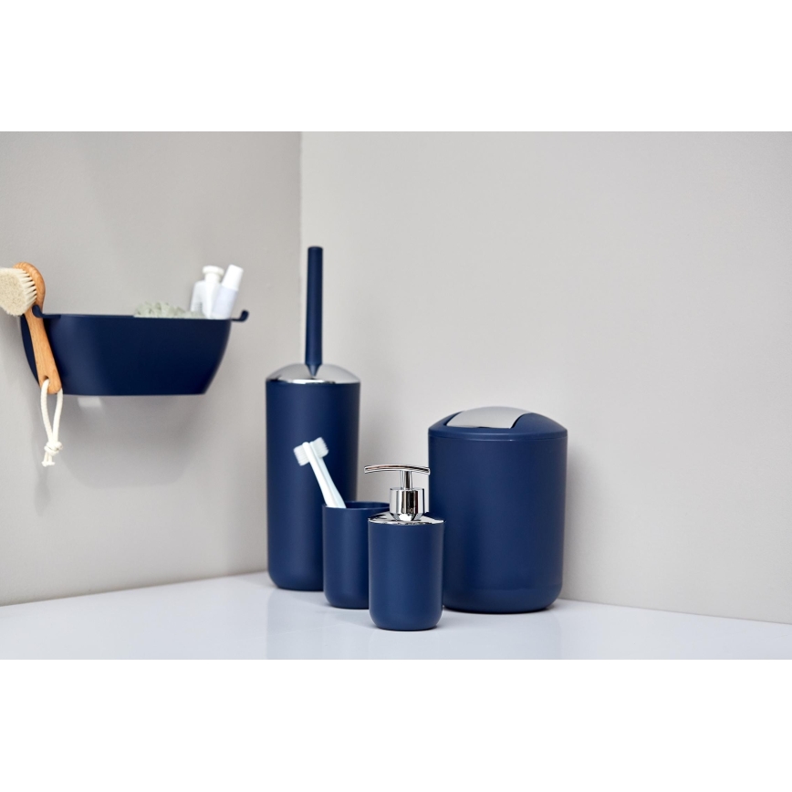 WENKO 22522100 - WC četka BRASIL 10x37 cm plava/sjajni krom