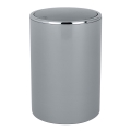 WENKO 22562100 - Koš INCA 18,5x25,5 cm siva/sjajni krom