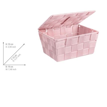 WENKO 22574100 - Košarica ADRIA 19x14 cm ružičasta