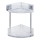 WENKO 22690100 - Ugaona polica VACUUM-LOC QUADRO ED 28x32,5 cm, srebrna/krom visokog sjaja
