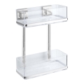 WENKO 22691100-Polica VACUUM-LOC QUADRO ED 25,5x32,5 cm srebrna/sjajni krom/prozirna